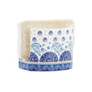 Bico Blue Talavera Ceramic Sponge Holder Kitchen Sink Caddy Self Draining